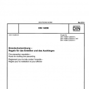 DIN 14096:2014-05 Brandschutzordnung - Regeln für das Erstellen und das Aushängen