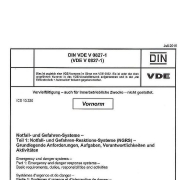 Titelblatt Vornorm: DIN VDE V 0827-1:2016-07 Notfall- und Gefahren-Systeme (NGRS) - Teil 1: Notfall- und Gefahren-Reaktions-Systeme (NGRS) - Grundlegende Anforderungen, Aufgaben, Verantwortlichkeiten und Aktvitäten