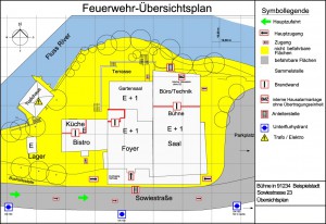 Feuerwehrplan nach DIN 14095