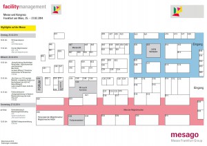 Hallenplan Facility Management 2014 Messe Frankfurt