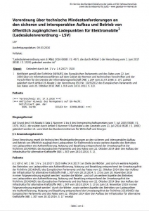 Ladesäulenverordnung (LSV)